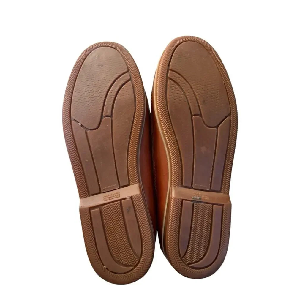 West Marine Men's 9D Brown Leather Boat Shoes
